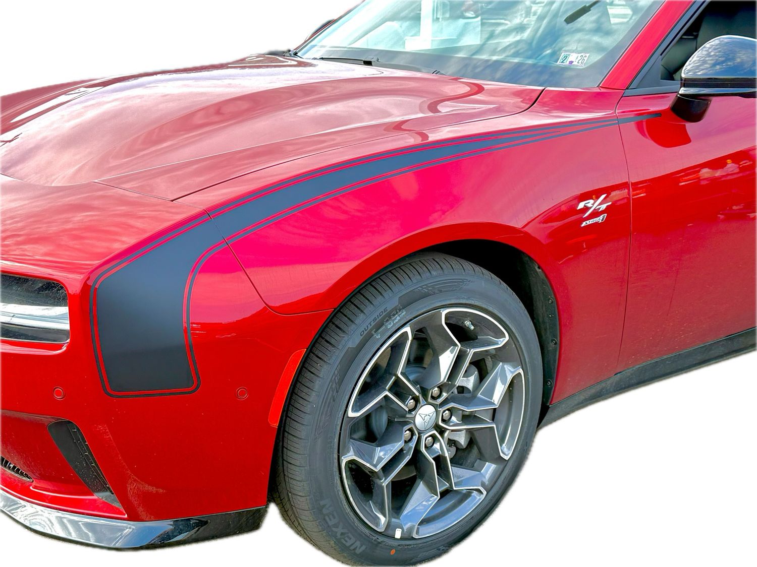 2024 & Up  Dodge Charger EV 2 Door Front Fender Hockey Stripe Decals