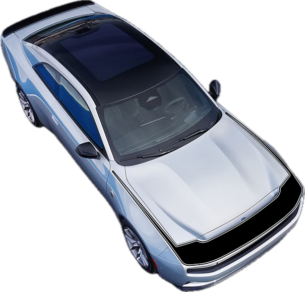 2024 & Up  Dodge Charger EV 2 Door Upper Fascia Vinyl Decals