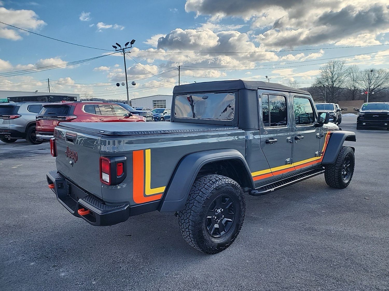 2020 & Up Jeep Gladiator Retro Scrambler Style #1 Side Stripes