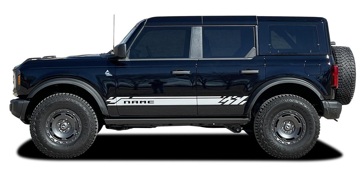 2021-up Ford Bronco Chatter Lower Body Stripe Graphics Kit
