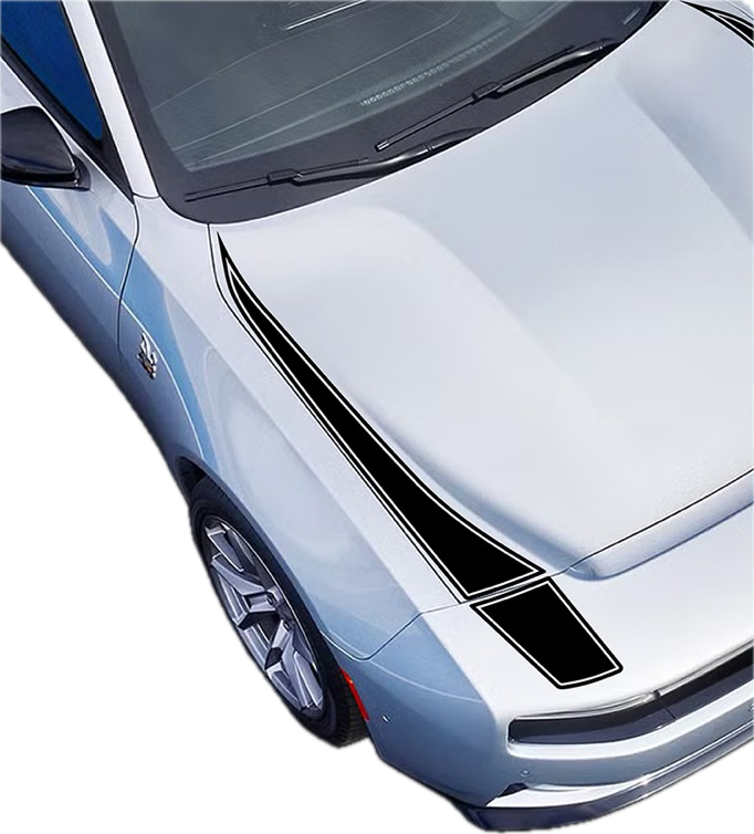 2024 & Up  Dodge Charger EV 2 Door Outer Hood Accent Vinyl Decals