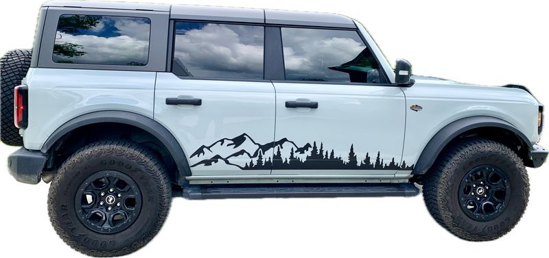 2021-up Ford Bronco Lower Body Mountain/Forest Graphics Kit