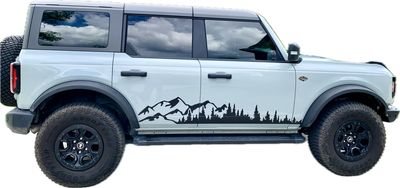 2021-up Ford Bronco Lower Body Mountain/Forest Graphics Kit