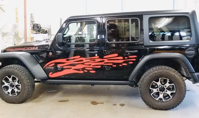 Jeep Gladiator JT Wrangler JK/JL Extra Large Side Drip Style Vinyl Graphics
