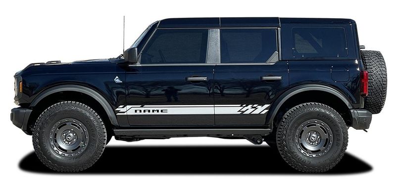2021-up Ford Bronco Chatter Lower Body Stripe Graphics Kit