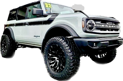 2021-up Ford Bronco Retro Special Decor Style Side Graphics Kit (Wide Below Body Line)