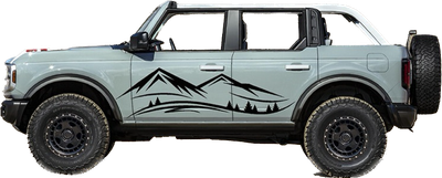 2021-up Ford Bronco Large Bodyside Mountain Graphics Kit
