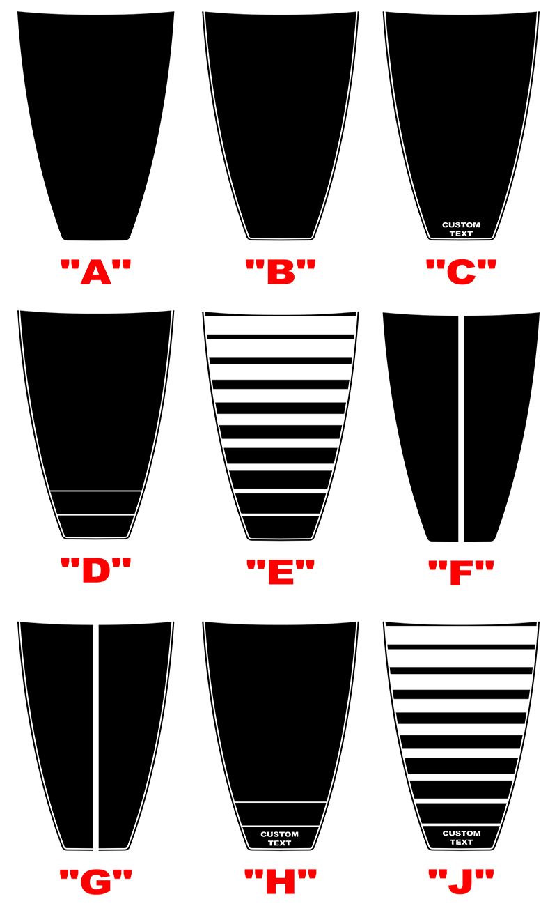MACH E HOOD CENTER GRAPHICS