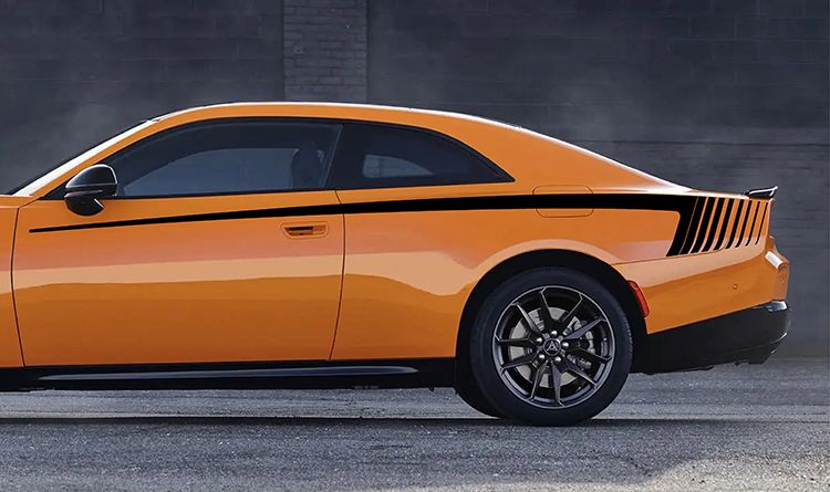 2024 &amp; Up  Dodge Charger EV 2 Door Long SEMA Concept Strobe Hockey Stripes