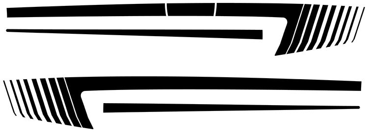 2024 &amp; Up  Dodge Charger EV 2 Door Long SEMA Concept Strobe Hockey Stripes