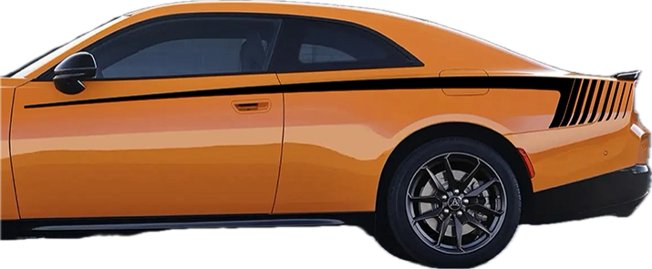 2024 &amp; Up  Dodge Charger EV 2 Door Long SEMA Concept Strobe Hockey Stripes