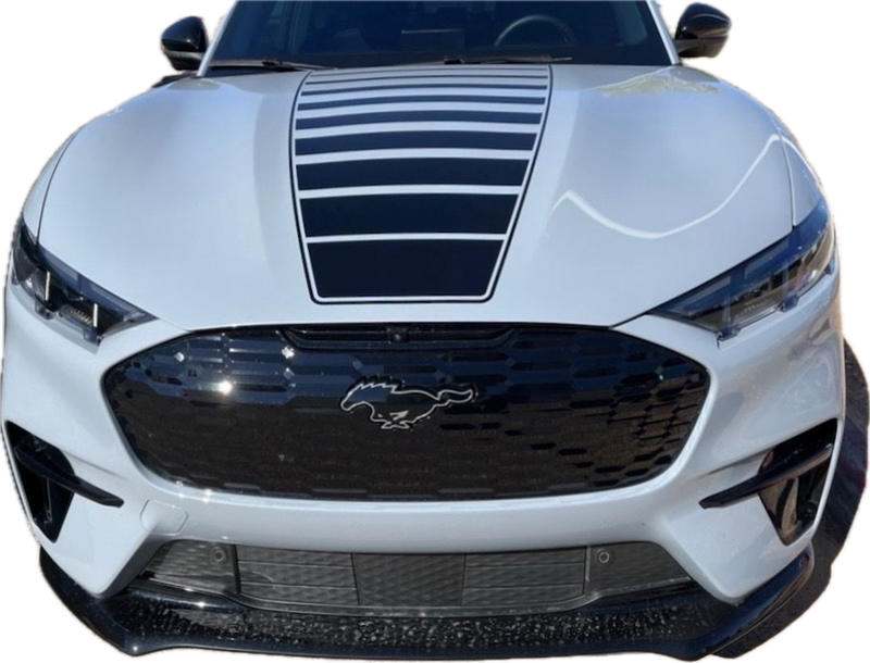 MACH E HOOD CENTER GRAPHICS