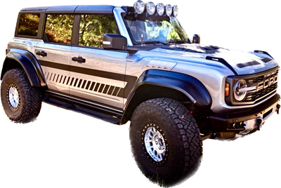 2021-up Ford Bronco Retro Explorer Style Side Graphics Kit