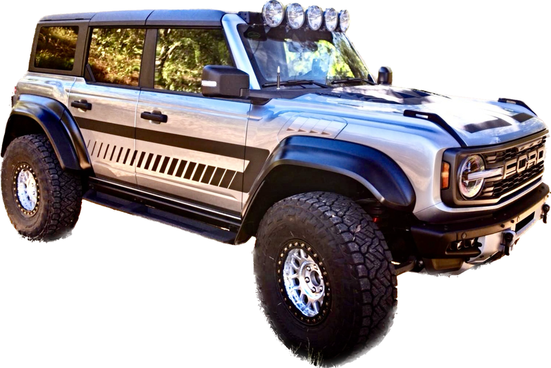 2021-up Ford Bronco Retro Explorer Style Side Graphics Kit