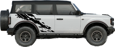 2021-up Ford Bronco Digital Mudsplash Raptor Style Graphics Kit