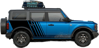 2021-up Ford Bronco Jumbo Side Strobe Style Graphics Kit