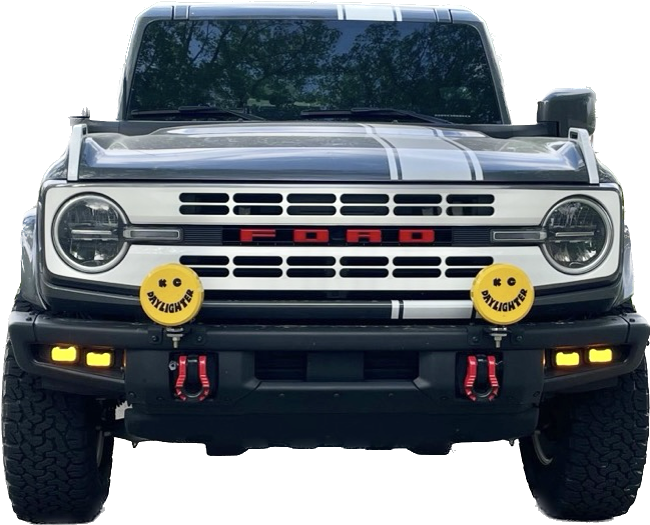 2021-up Ford Bronco Offset Rally Stripe Vinyl Graphics Kit