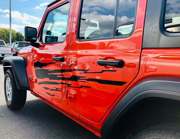Jeep Gladiator JT Wrangler JK JKU JL JLU Large Splash Graphics