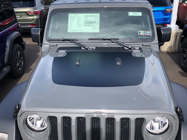 2018 - up Jeep Gladiator JT Wrangler JL JLU Hood Blackout Vinyl Graphics