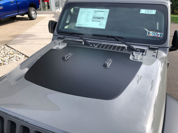 2018 - up Jeep Gladiator JT Wrangler JL JLU Hood Blackout Vinyl Graphics