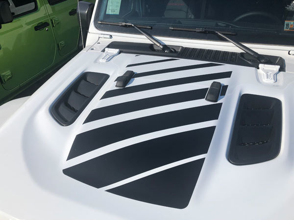 Jeep Gladiator JT Wrangler JL JLU Rubicon Hood Graphics