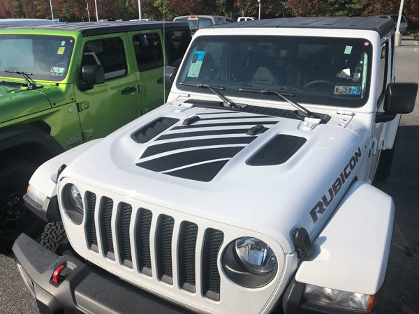 Jeep Gladiator JT Wrangler JL JLU Rubicon Hood Graphics