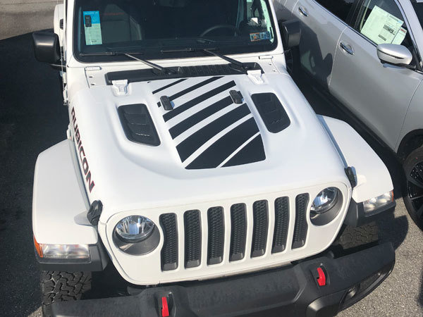 Jeep Gladiator JT Wrangler JL JLU Rubicon Hood Graphics