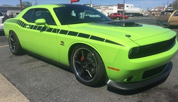 2008 - Up Dodge Challenger AAR Style Full Upper Strobe Stripes