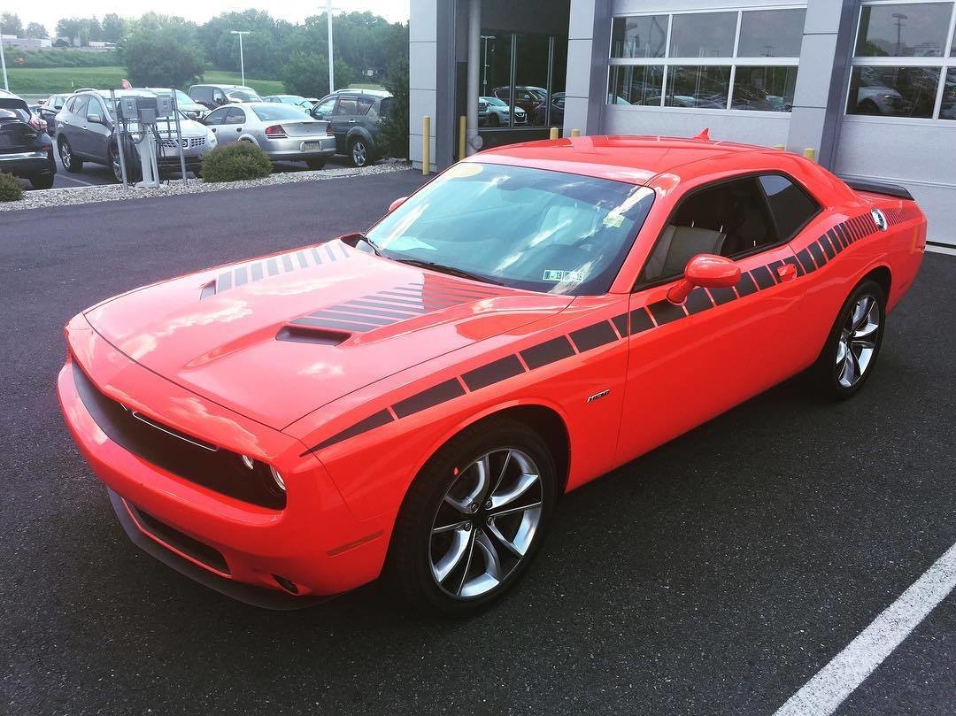 2008 - Up Dodge Challenger AAR Style Full Upper Strobe Stripes