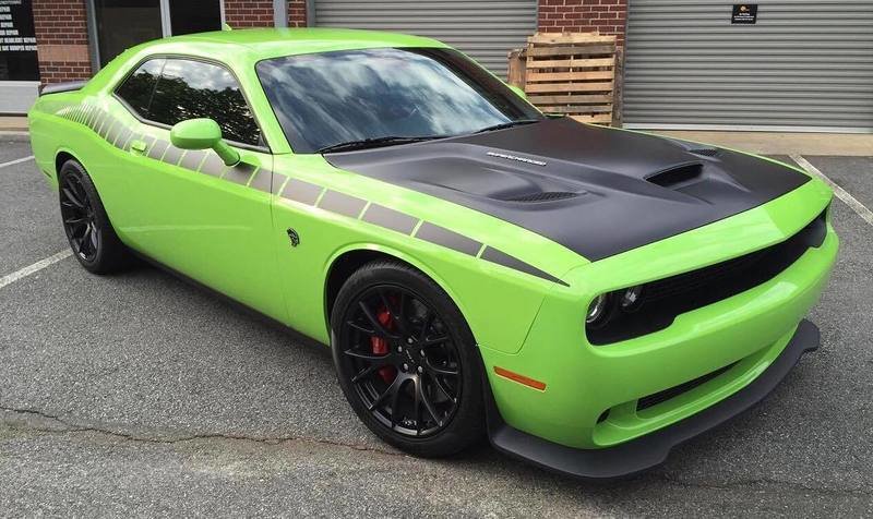 2008 - Up Dodge Challenger AAR Style Full Upper Strobe Stripes