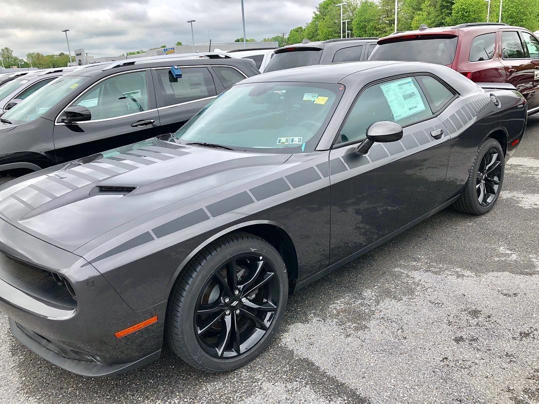2008 - Up Dodge Challenger AAR Style Full Upper Strobe Stripes