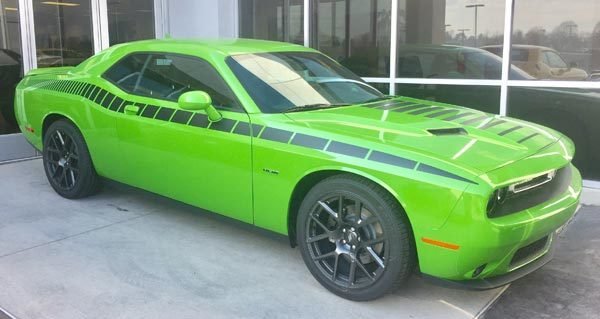 2008 - Up Dodge Challenger AAR Style Full Upper Strobe Stripes