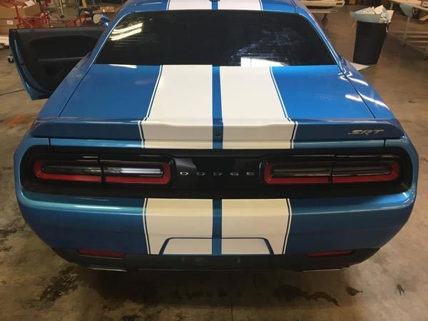 2015 - 2018 Up Dodge Challenger SRT Hellcat Style Rally Stripe Kit​