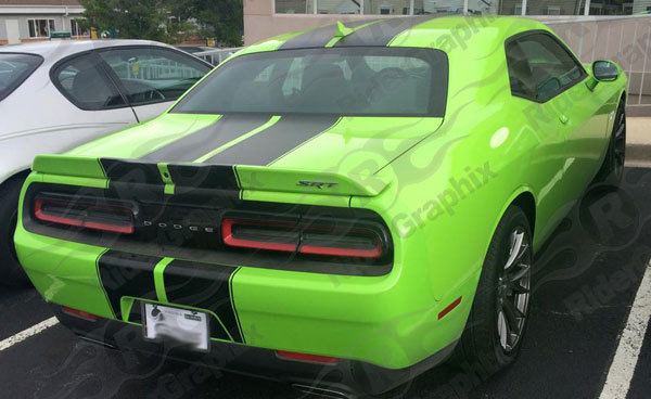 2015 - 2018 Up Dodge Challenger SRT Hellcat Style Rally Stripe Kit​