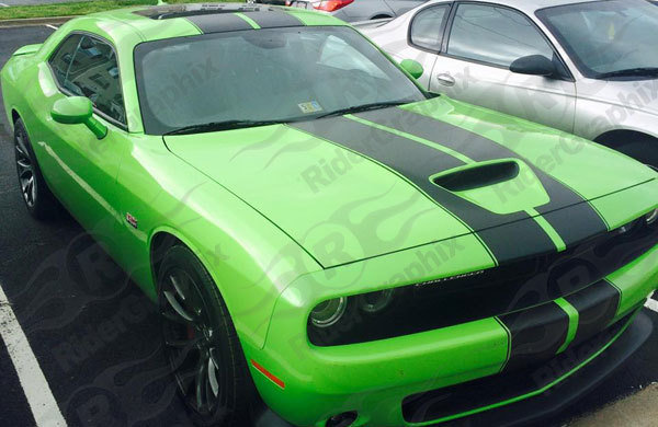 2015 - 2018 Up Dodge Challenger SRT Hellcat Style Rally Stripe Kit​