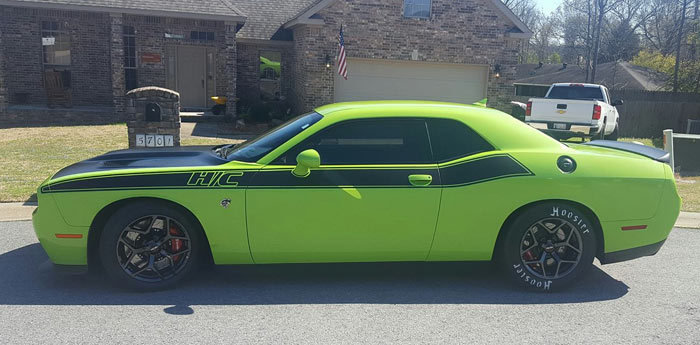 2008 - Up Dodge Challenger T/A Style Side Stripe Graphics Kit