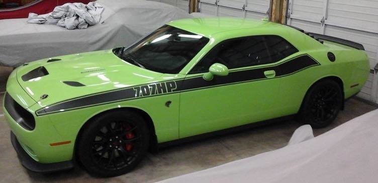 2008 - Up Dodge Challenger T/A Style Side Stripe Graphics Kit