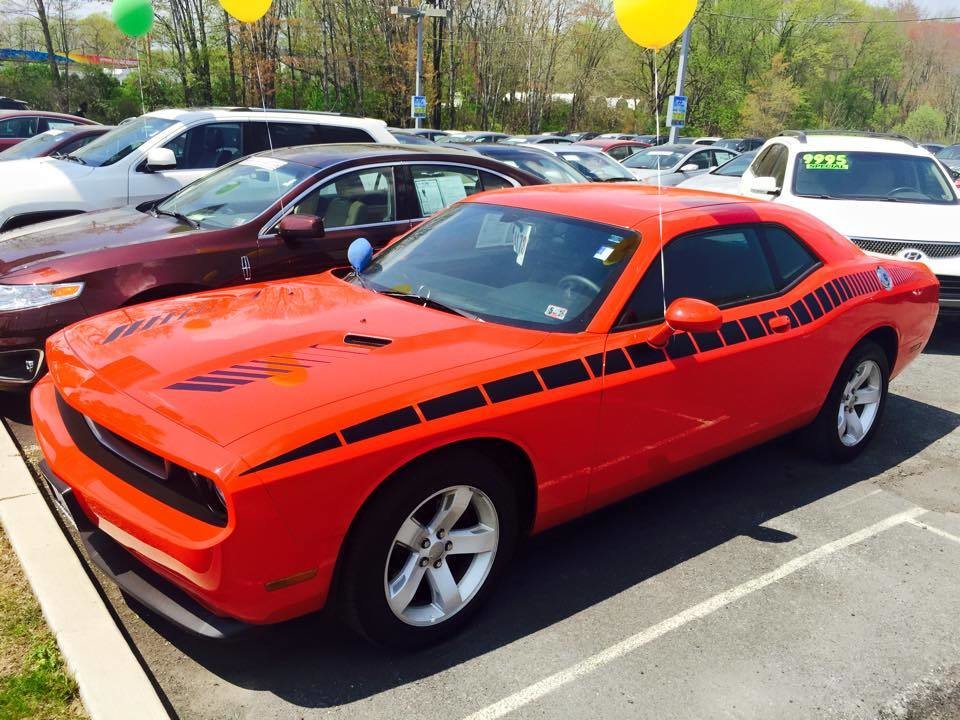 2008 - Up Dodge Challenger AAR Style Full Upper Strobe Stripes