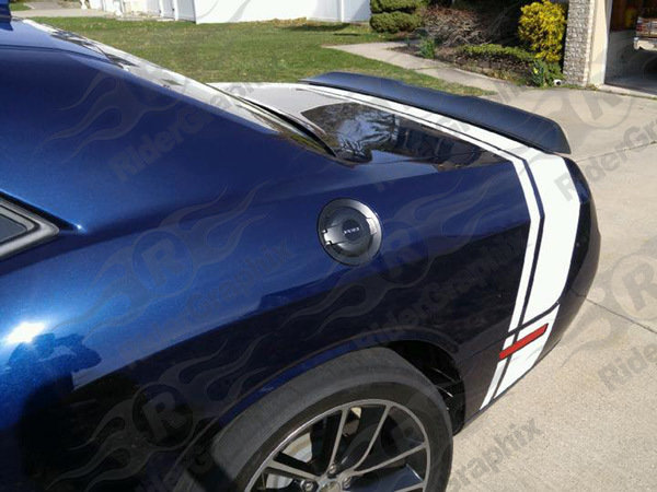 2008 - Up Dodge Challenger Scat Pack Style Tail Stripes