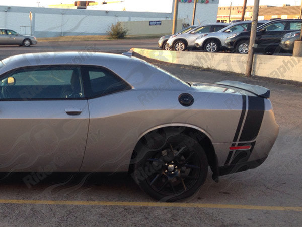 2008 - Up Dodge Challenger Scat Pack Style Tail Stripes