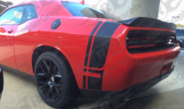 2008 - Up Dodge Challenger Scat Pack Style Tail Stripes
