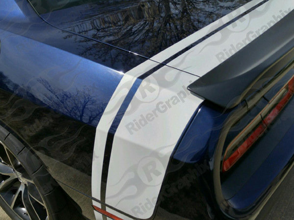 2008 - Up Dodge Challenger Scat Pack Style Tail Stripes