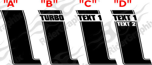 2015 - 2023 Mustang Boss Style Hood/Side Stripe Kit