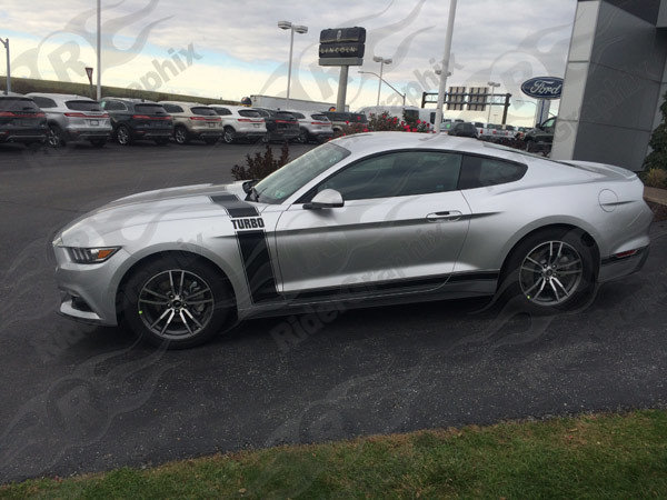 2015 - 2023 Mustang Boss Style Hood/Side Stripe Kit