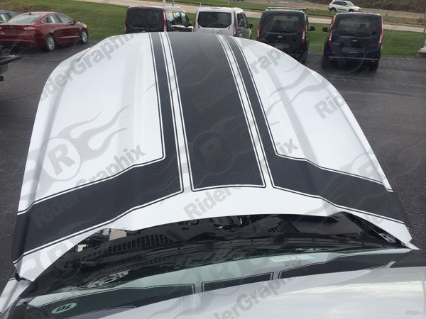 2015 - 2023 Mustang Boss Style Hood/Side Stripe Kit