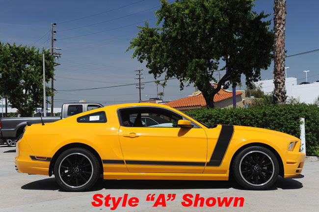 2010-2014 Mustang Boss Style Side Only Stripe Kit (Factory 2013 Style)