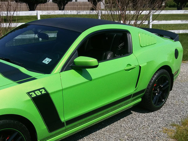 2013-2014 Mustang Boss Style Hood/Side Stripe Kit (Factory 2013 Style)