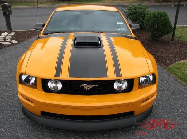 2005 - 2009 Mustang Boss Style Hood/Side Stripe Kit