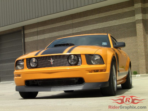 2005 - 2009 Mustang Boss Style Hood/Side Stripe Kit