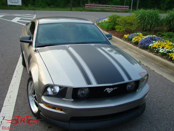 2005 - 2009 Mustang Boss Style Hood/Side Stripe Kit